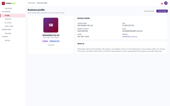 Build your business profile
